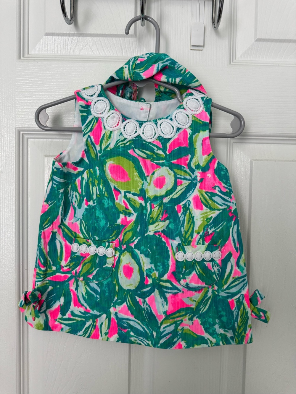Guac N Roll Lilly Pulitzer baby shift dress